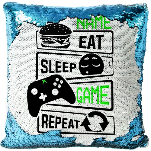 Personalised gamer cushion - personalised,