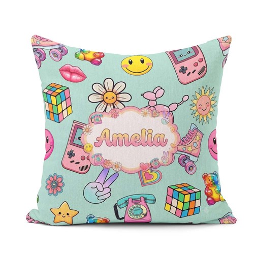 Cushion throw pillow smiley - throw,