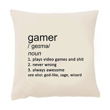 Gamer Cushion Cover Funny 50cm