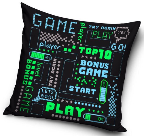 Gamer filled cushion video - filled,