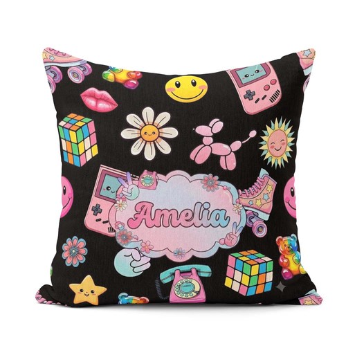 Cushion throw pillow smiley - throw,