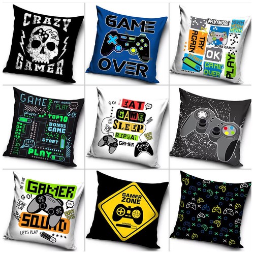 Gamer filled cushion video - gamer,