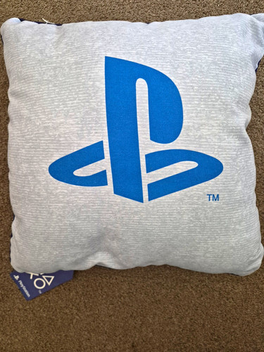 Playstation cushion grey blue - playstation, grey/blue