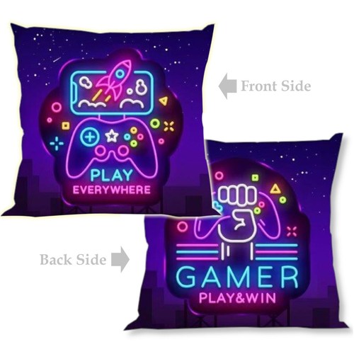Gamer filled cushion - gamer,