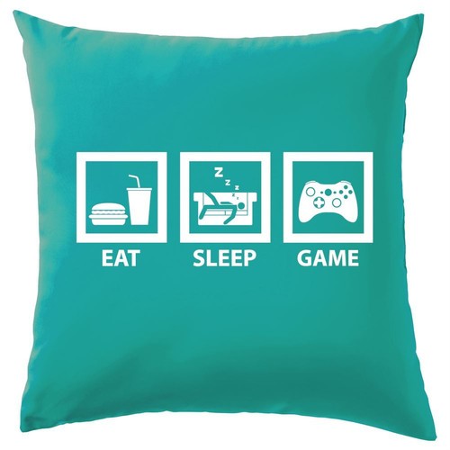 Eat sleep game - game, cushion