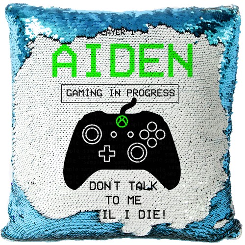 Personalised gamer cushion - gamer,