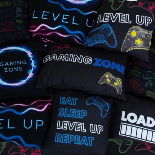 Printed 45x45cm gamer cushions - gamer,