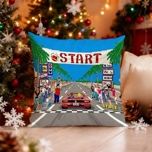 Retro games design cushion - design,