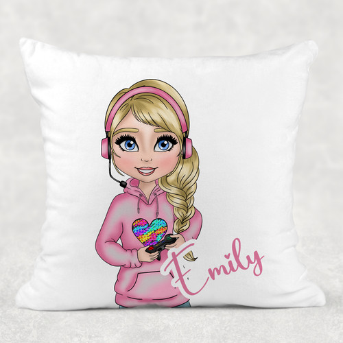 Gamer girl pink - pink, personalised