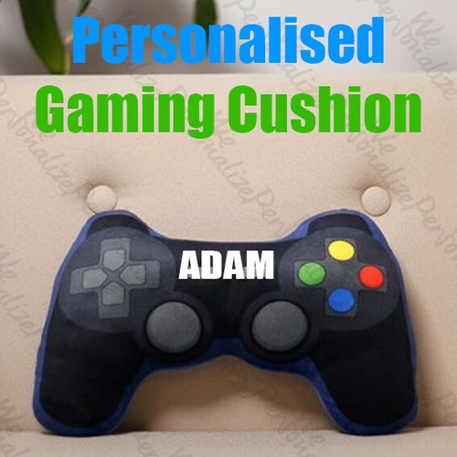 Personalised gamer cushion - personalised,
