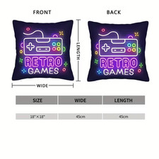 1 Retro Games  Design Cushion