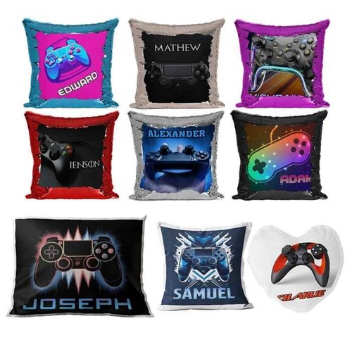 Personalised cushion gaming - personalised,